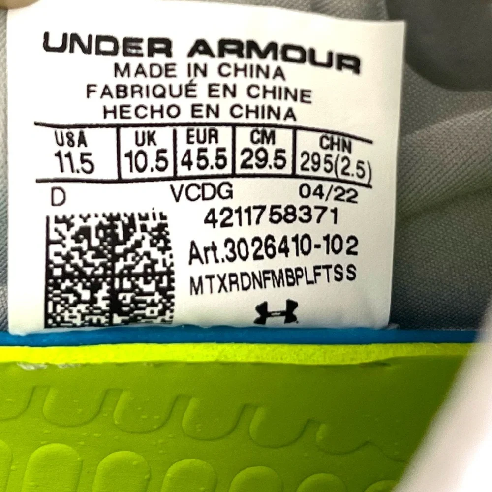 Under armour Sportlight Lux MC 2.0 Mens Football‎ Cleats White Size 11.5.